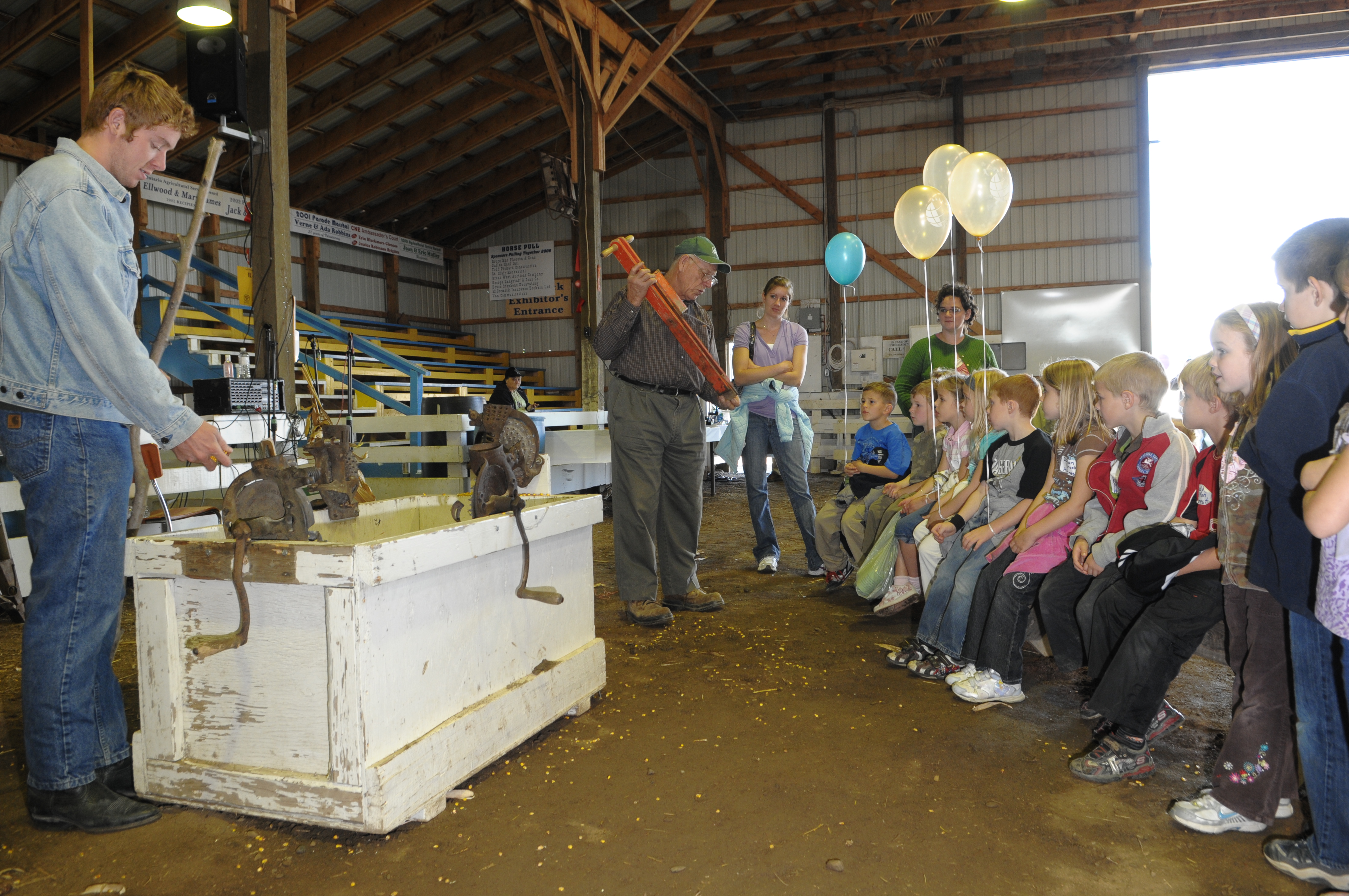 Learning about old crop planting methods