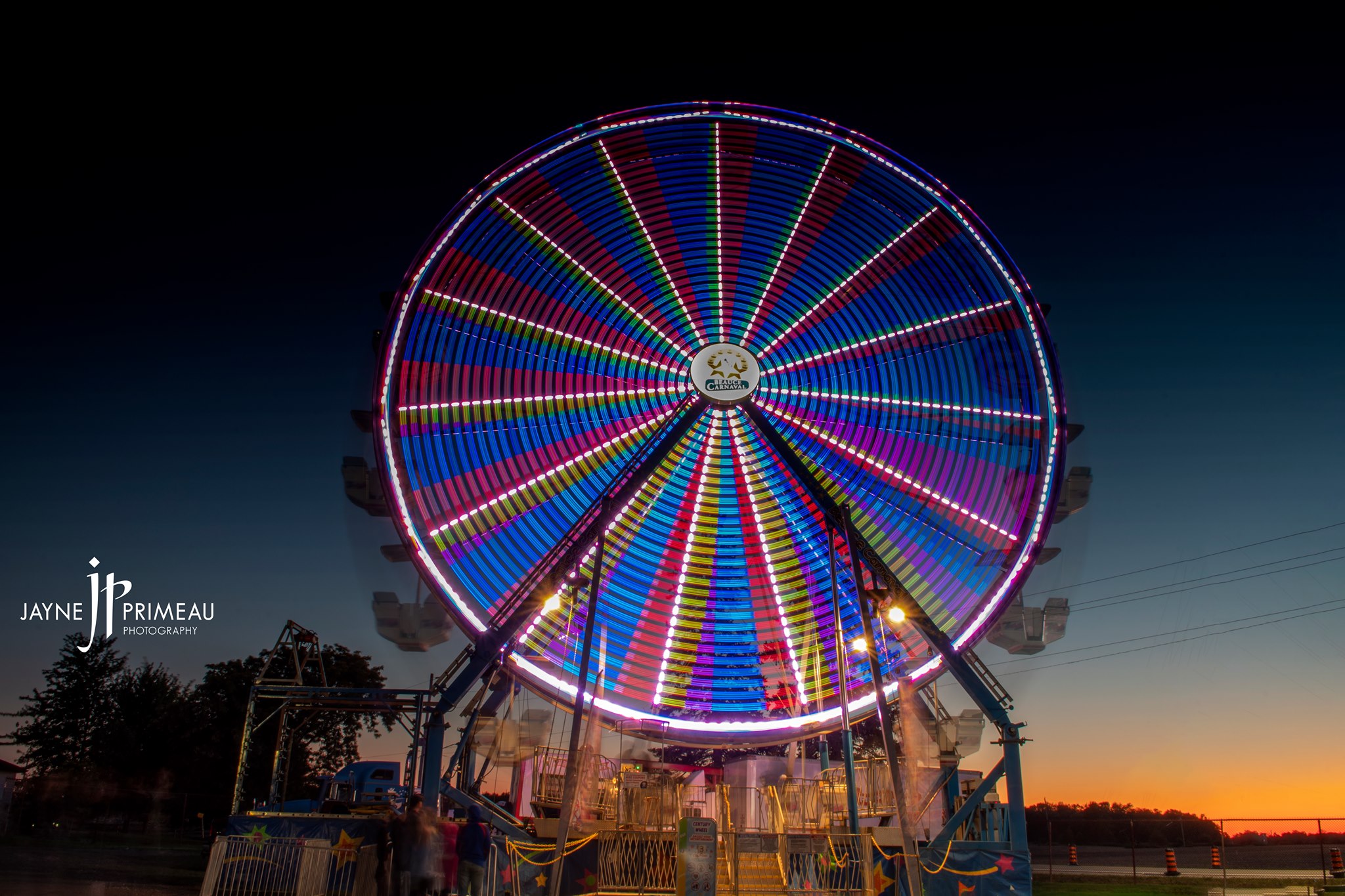 Brigden Fair 2019 Midway Rides in Night Colours