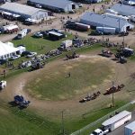 aerial photo of the heavy horse ring